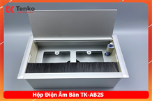 Hộp Điện Âm Bàn Họp 2 Module Ổ Cắm TK-AB2S Bạc