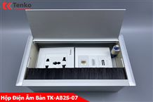 Hộp Điện Âm Bàn Họp TK-AB2-07 Màu Bạc
