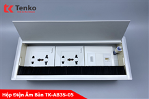 Hộp Điện Âm Bàn Họp TK-AB2S-05 Màu Bạc