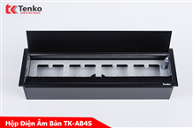 Hộp Điện Nhôm Âm Bàn Họp Tenko TK-AB4S Đen