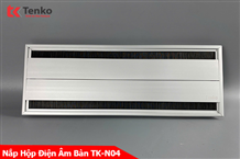 Nắp Hộp Điện Âm Mặt Bàn Nhôm Mở 2 Chiều TK-N04 Bạc